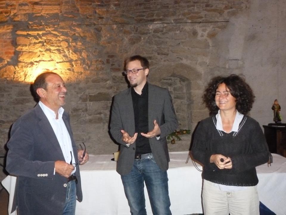 2012 Riflessi Diversi. Inaugurazione alla Torre dei Lambardi della mostra di con Sabina Feroci. Con Fernando Trilli