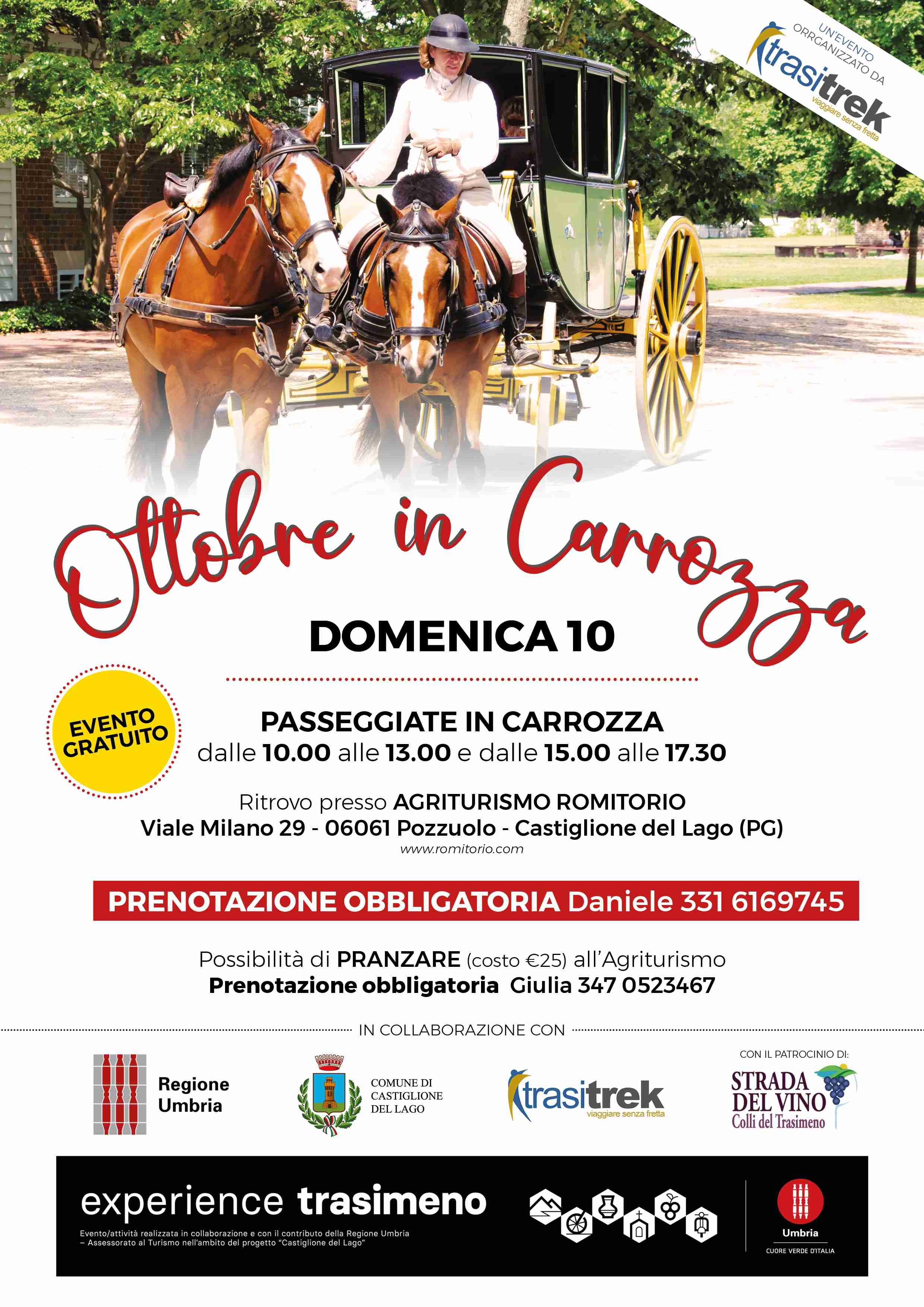 Experience Trasimeno Ottobre in Carrozza locandina