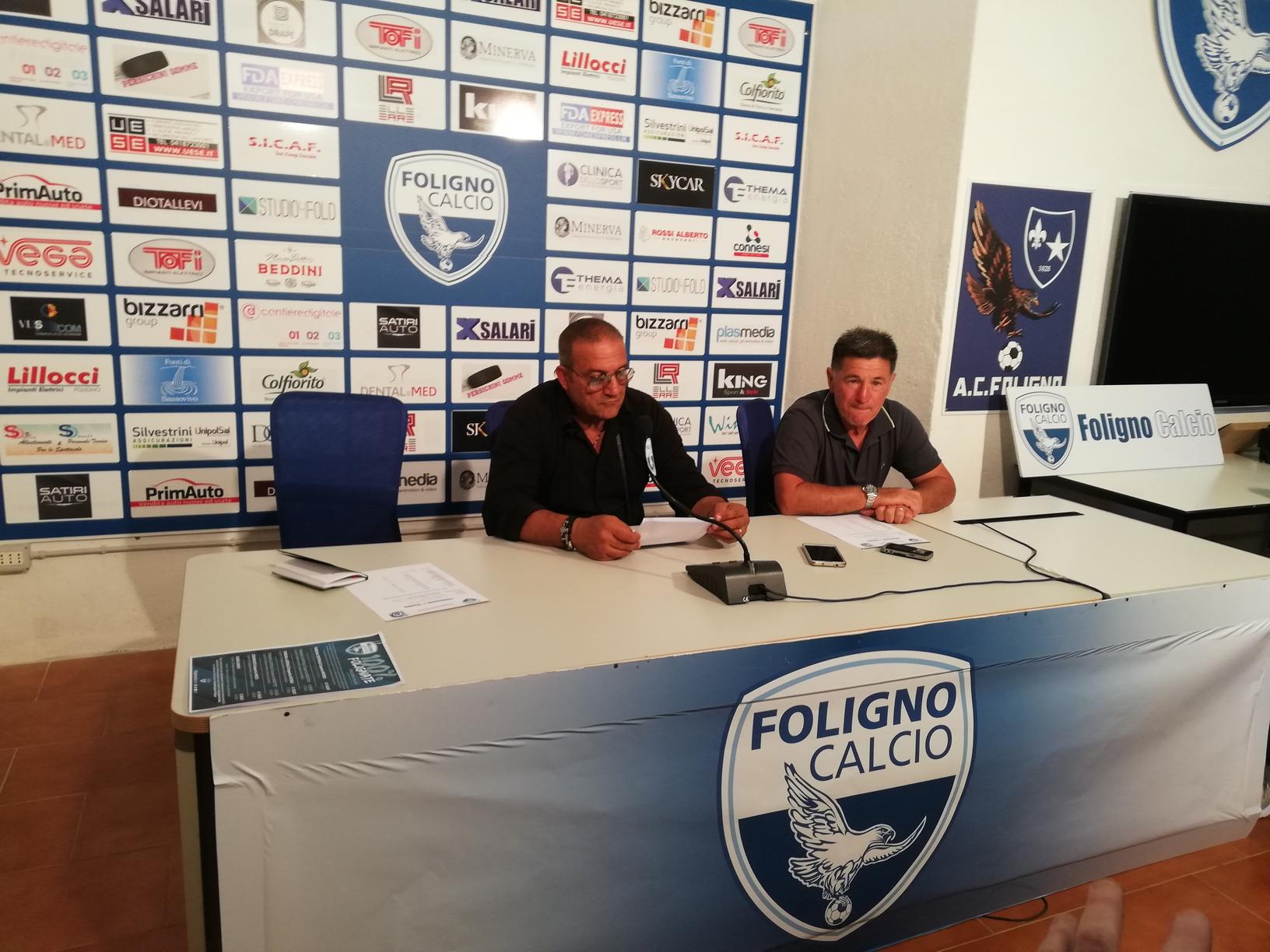 Il presidente Renato Colavita e lallenatore Francesco Monaco