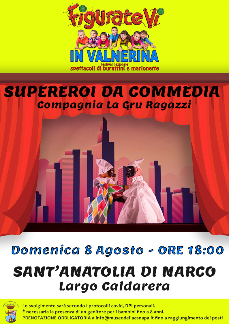 LOCANDINA supereroi da commedia