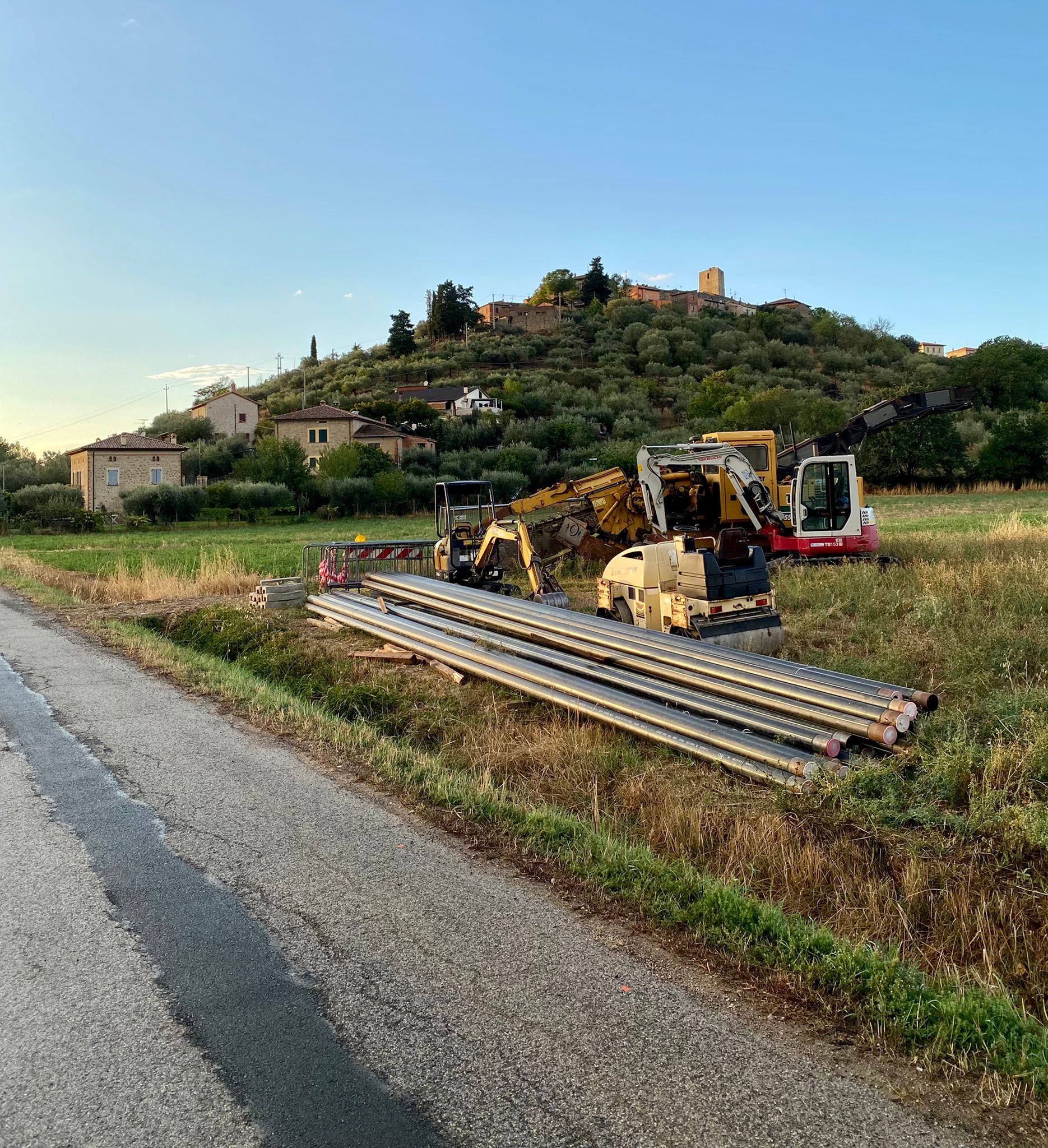 Lavori metanizzazione SanSavino