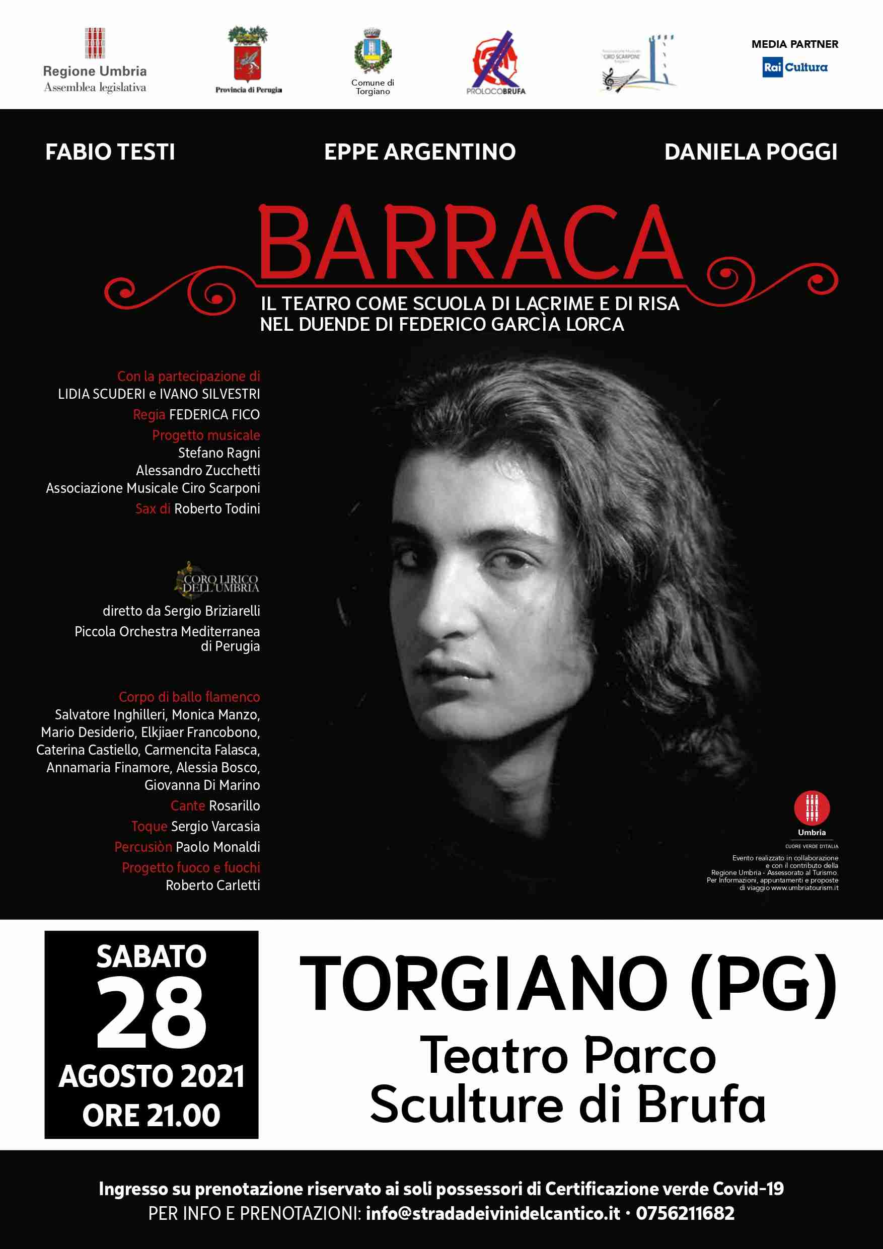 Locandina spettacolo Barraca