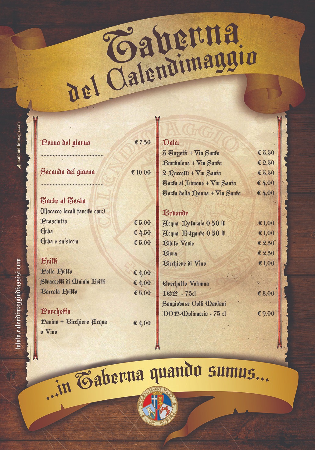 Menu Taverna