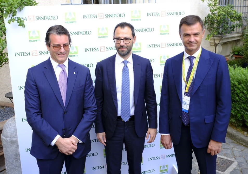 Prandini Patuanelli e Barrese Coldiretti Intesa SaPaolo