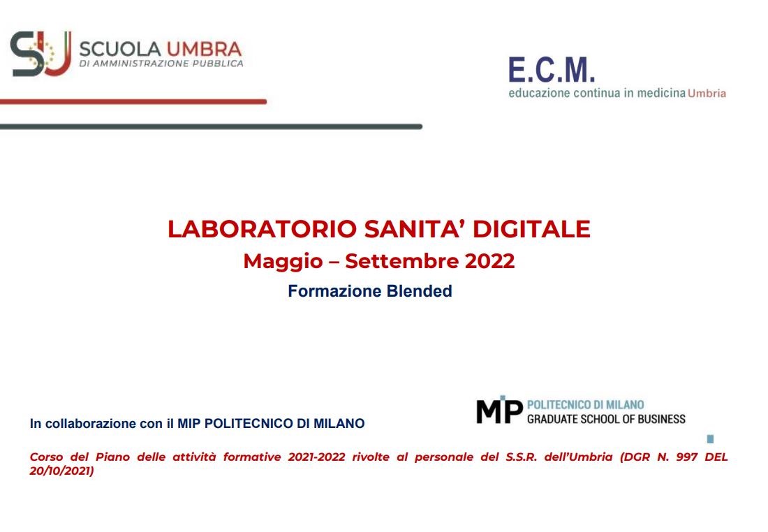 locandina Laboratorio sanità digitale