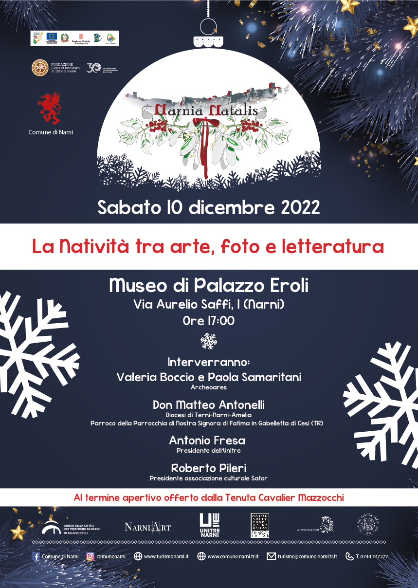 Narnia Natalis 10dicembre 2022 Conferenza Natività