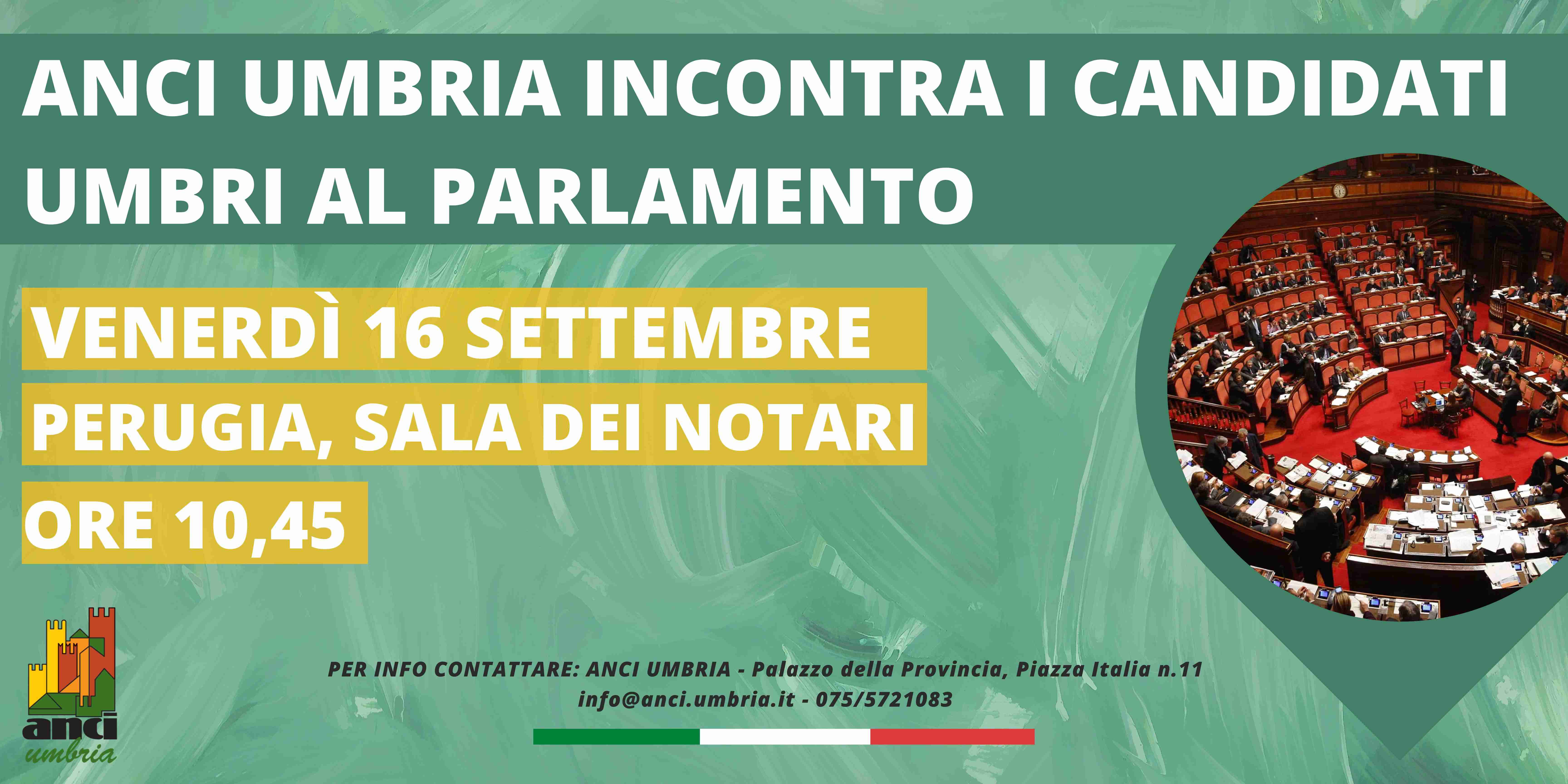 ANCI UMBRIA INCONTRA I CANDIDATI AL PARLAMENTO 1