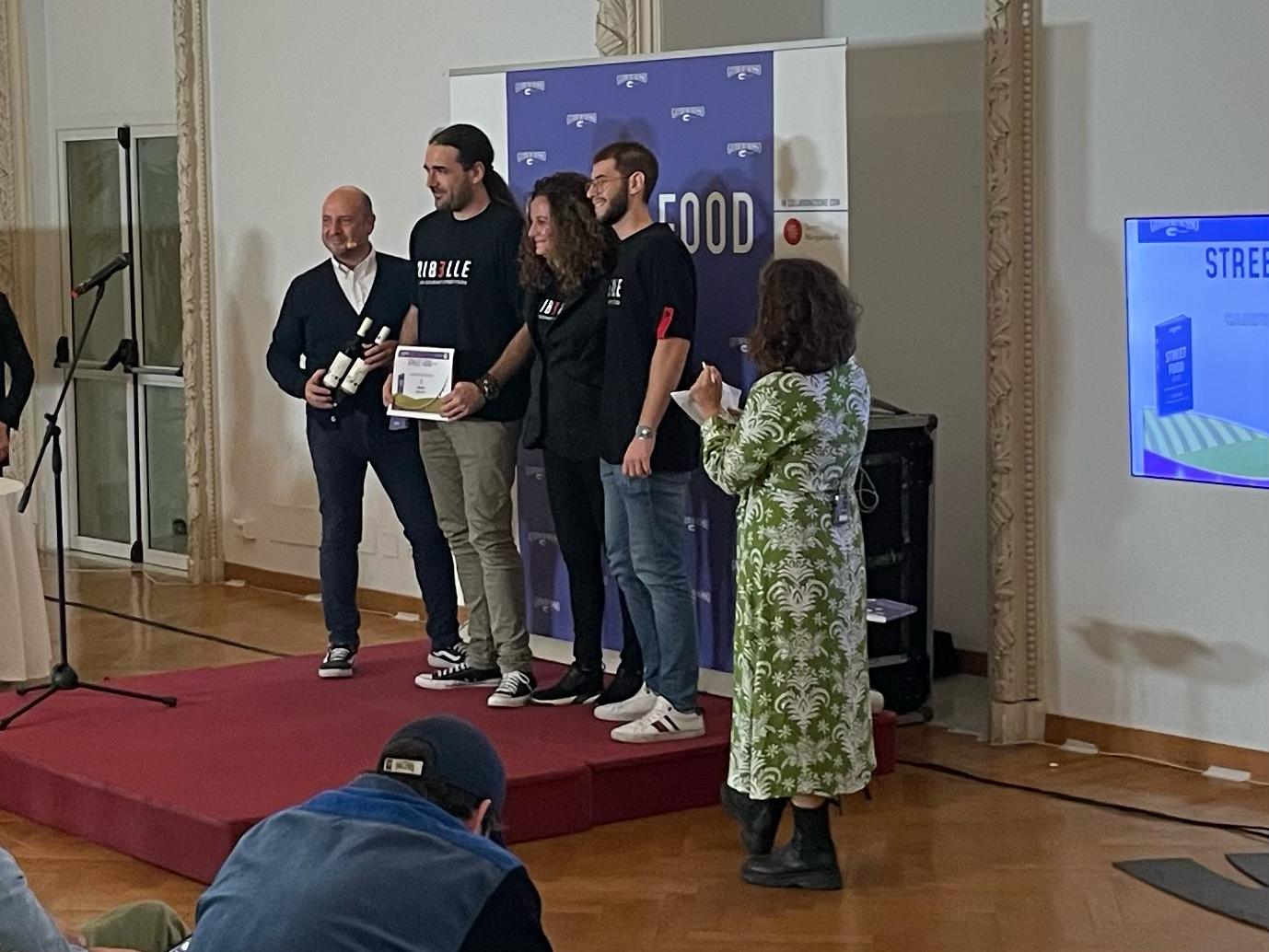 il momento della premiazione di Ribelle Premio Street food 2023