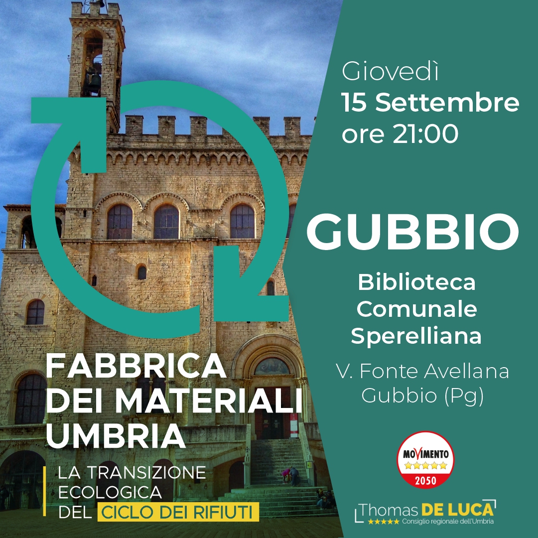 locandina fabbrica dei materiali gubbio