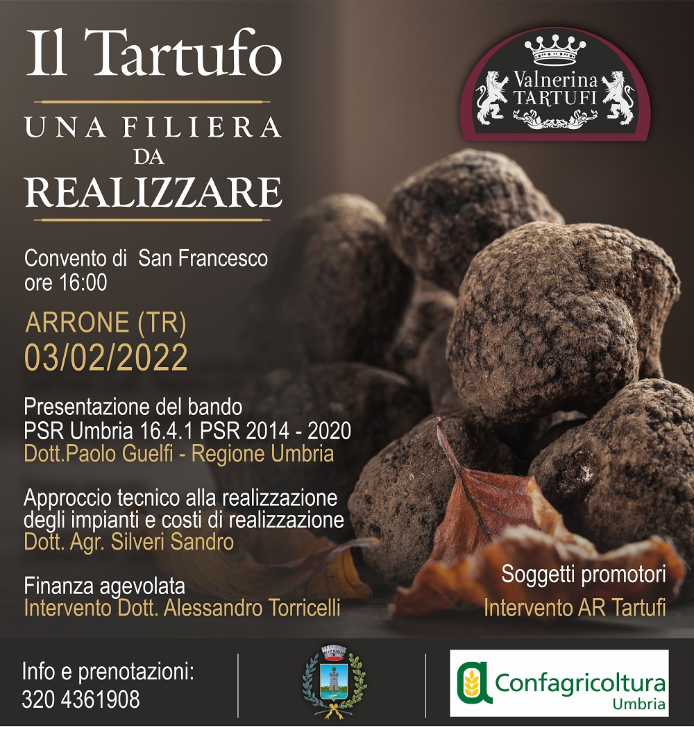 FILIERA TARTUFO Locandina evento 03 02 2022