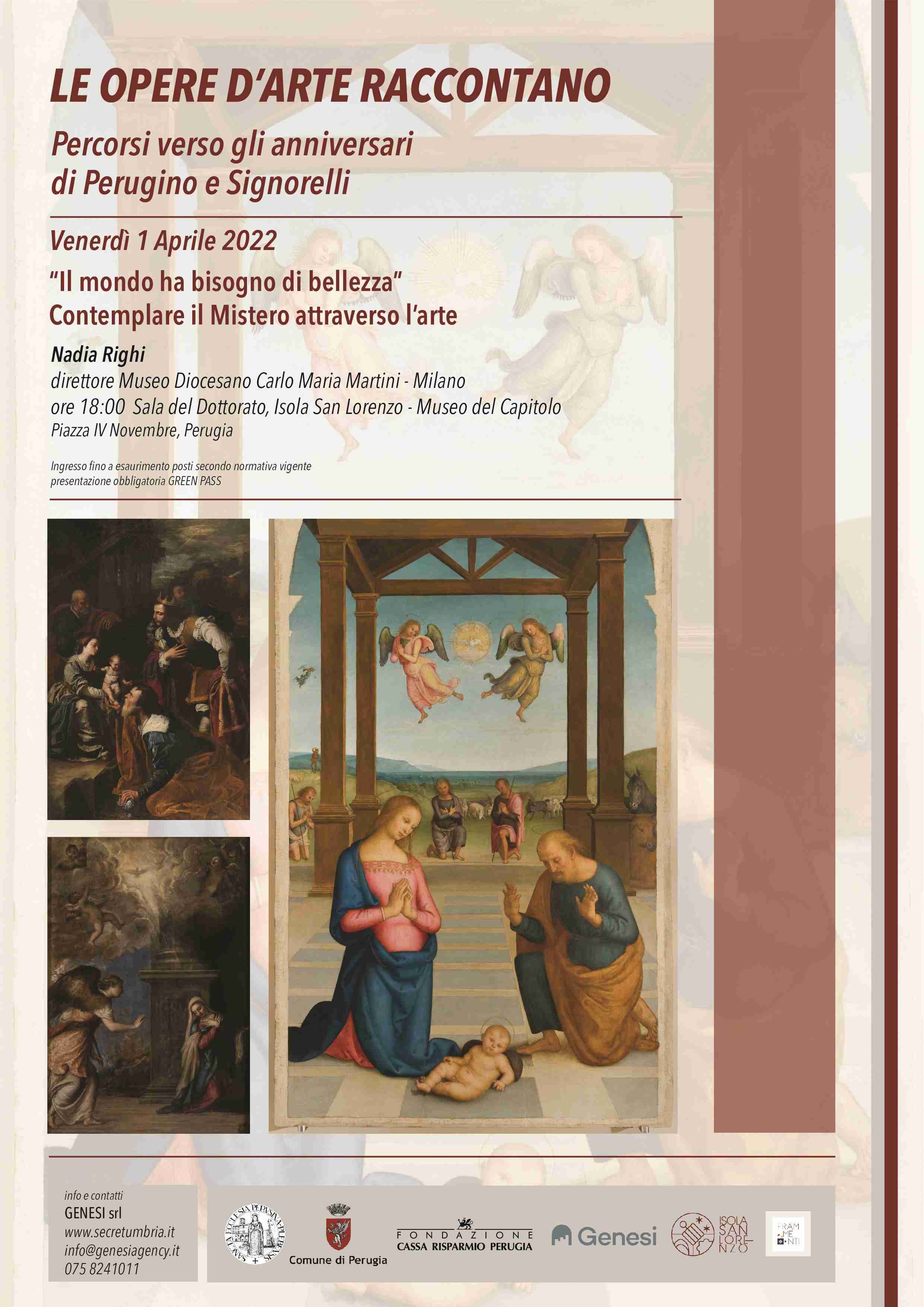 Locandina Conferenza Le opere darte raccontano