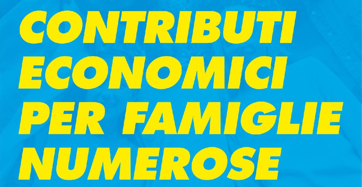Contributi famiglie numerose