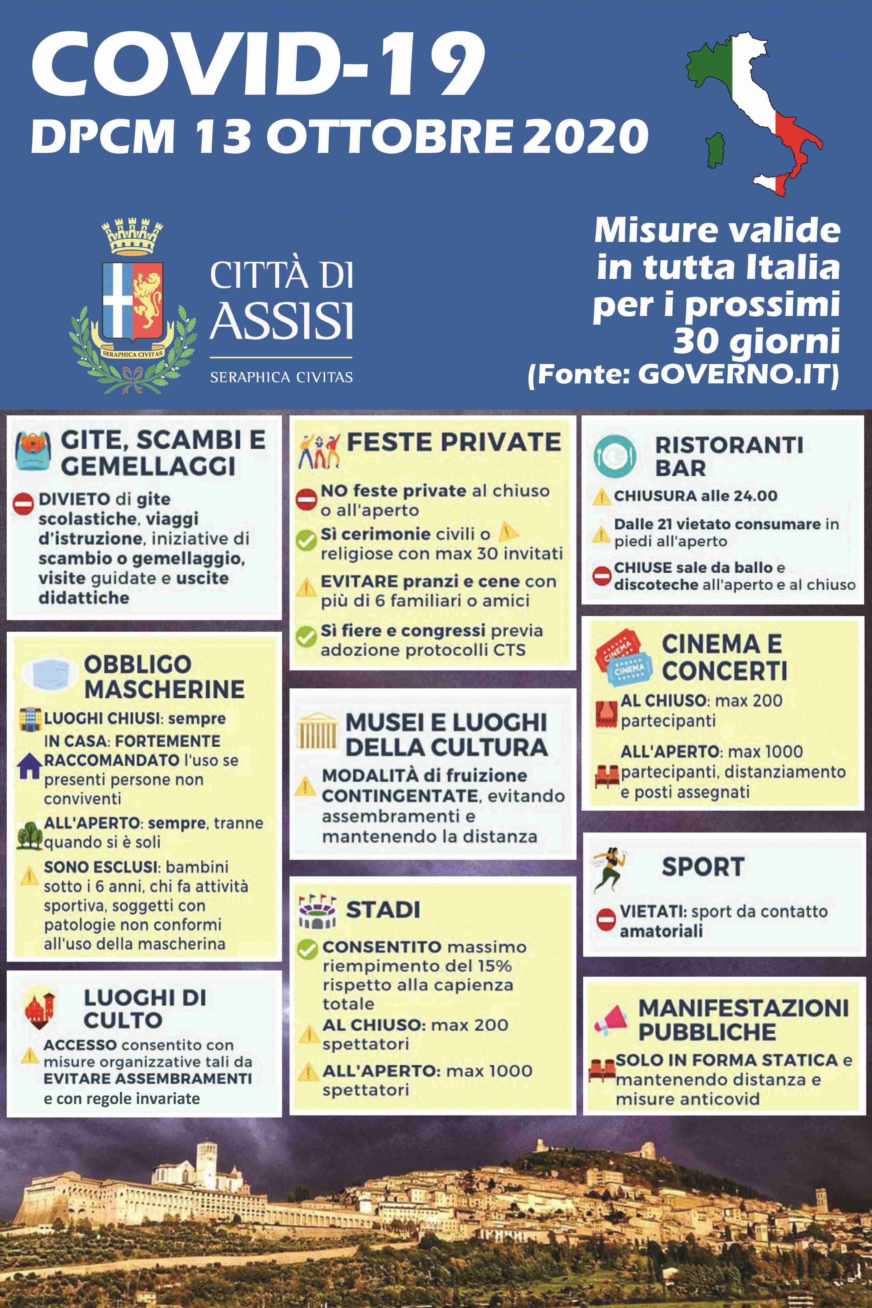 DPCM 13 OTT 2020 NUOVE NORME giusto2