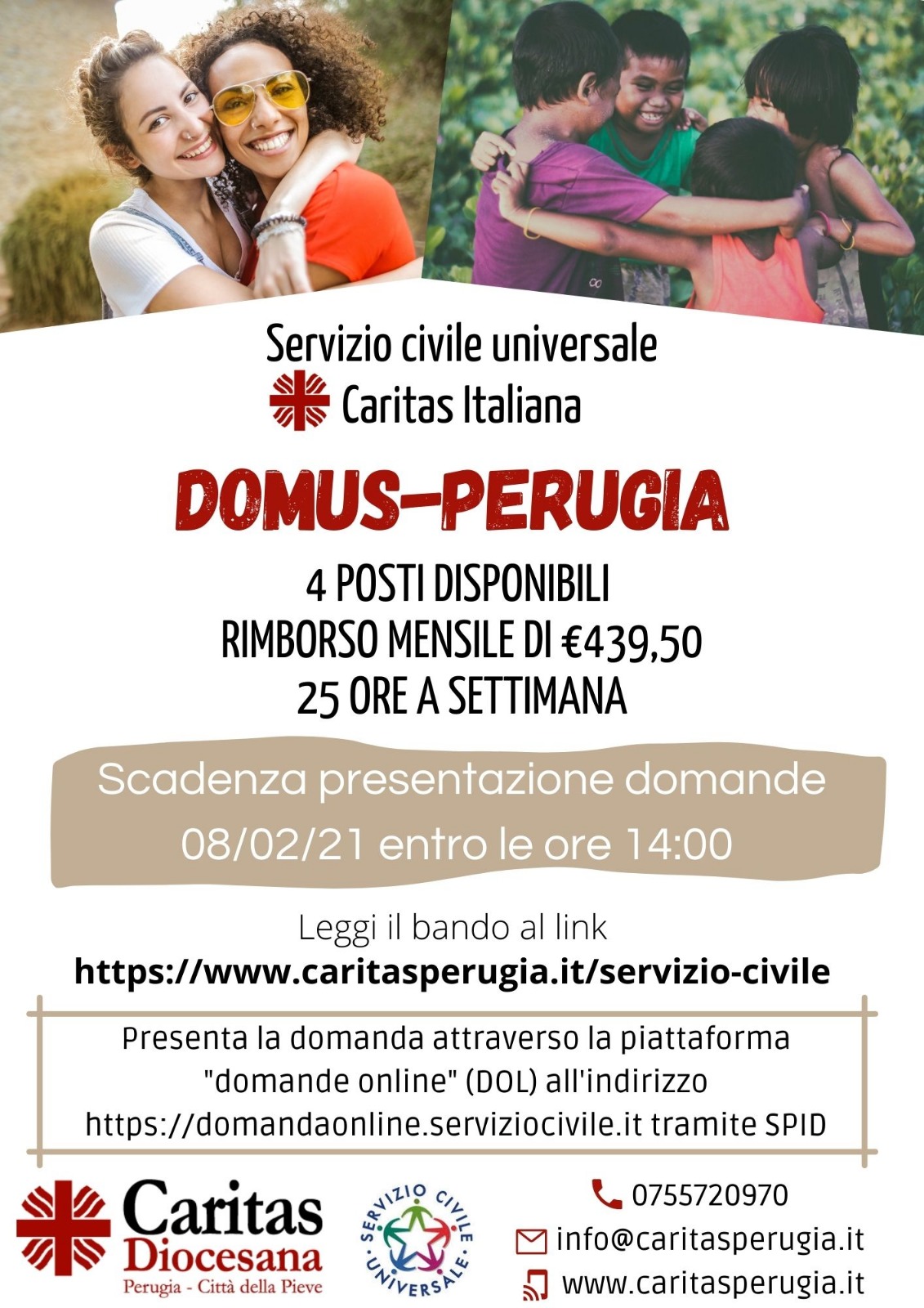 locandina progetto caritas sc 2021 domus perugia