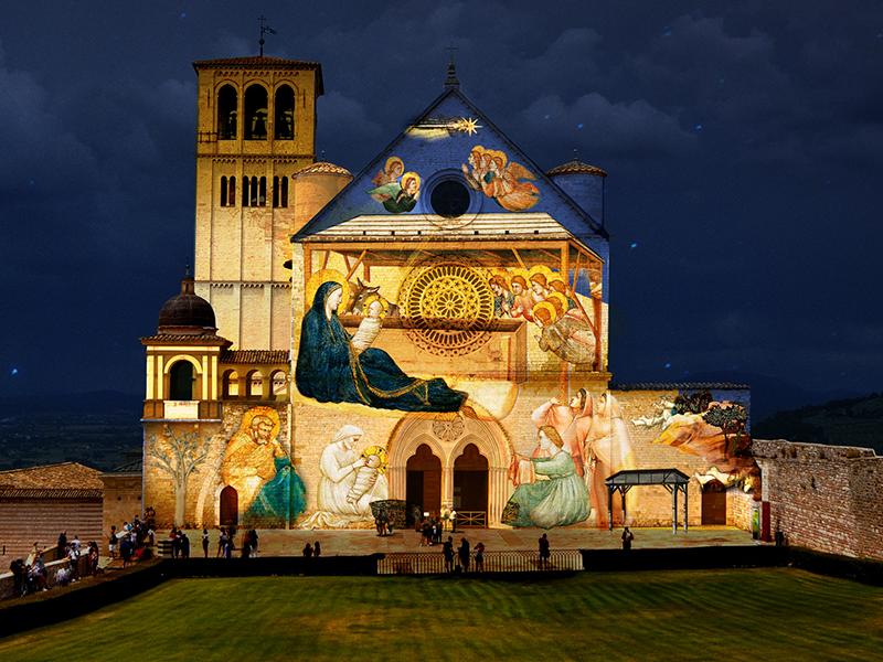 natale basilca assisi proiezioni