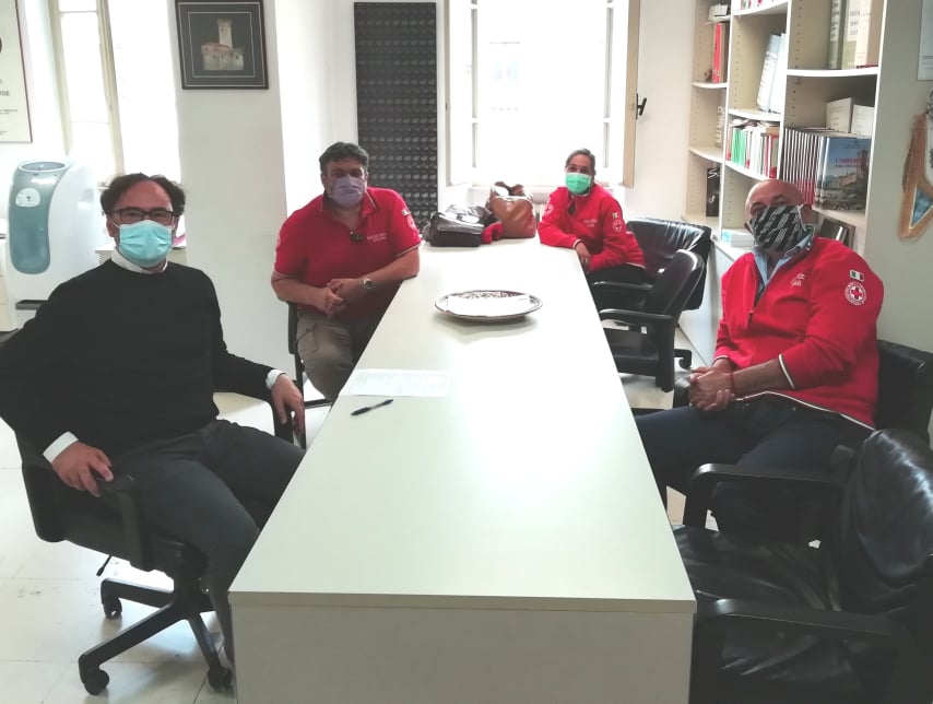 Incontro sindaco Carizia con Croce Rossa Italiana