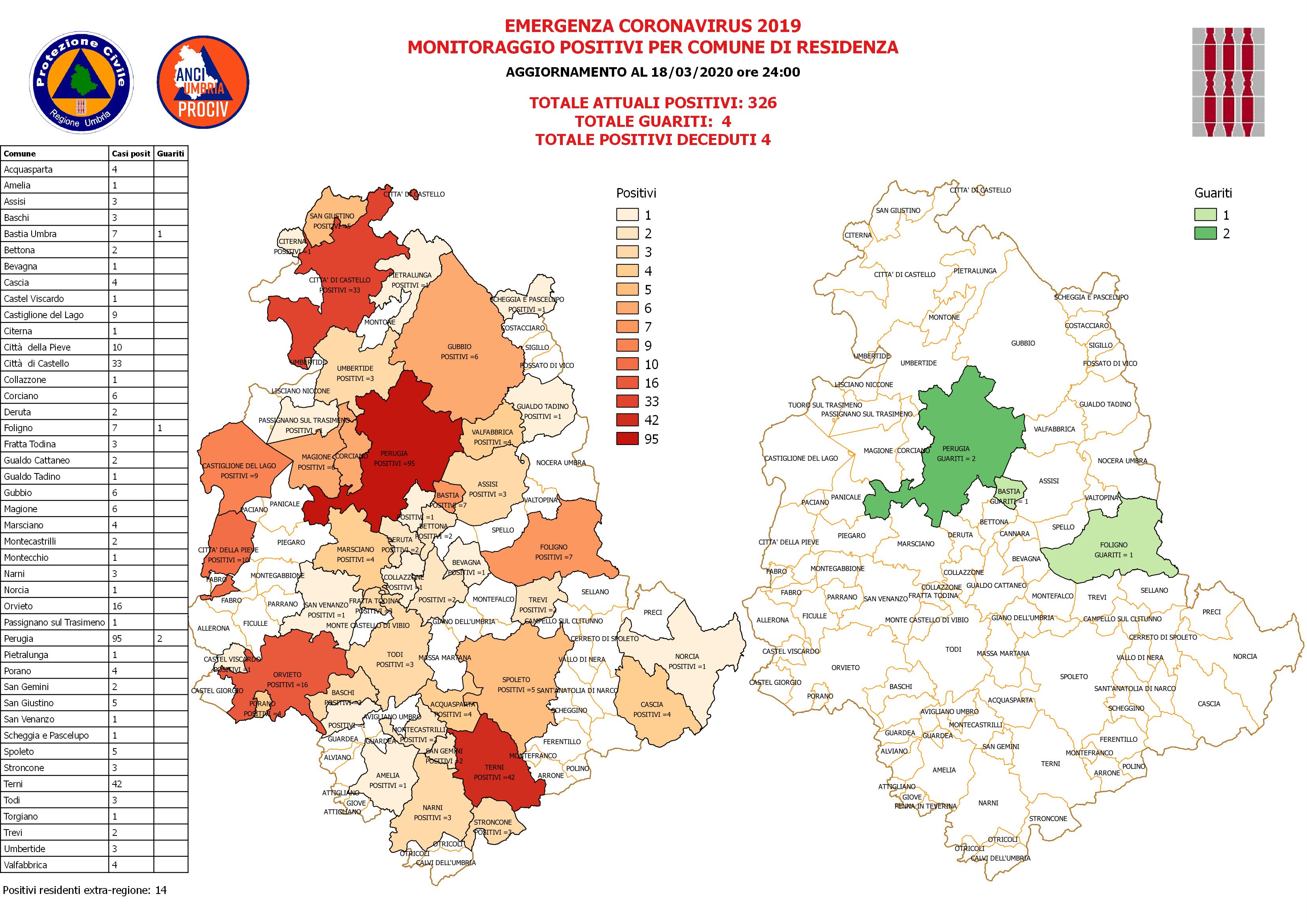 MappaCONTAGI 20200318