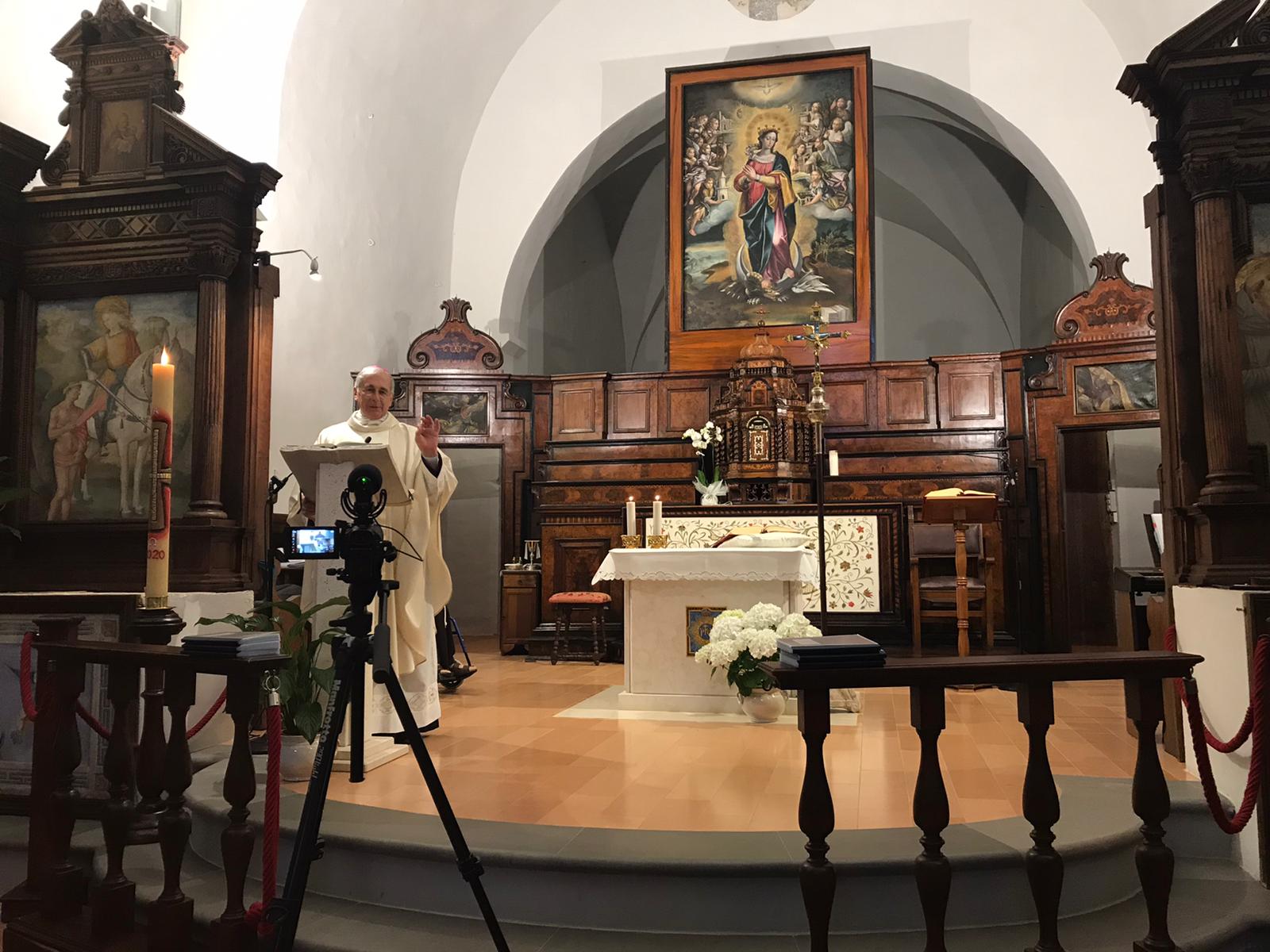 Messa mons. Boccardo Clarisse Trevi