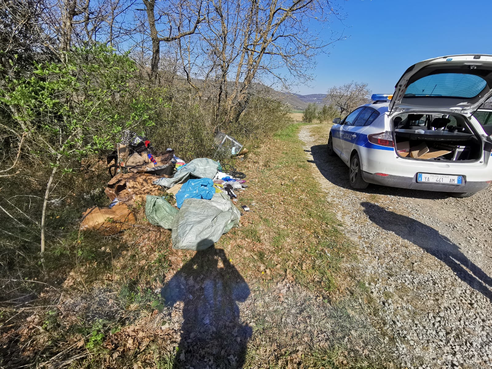 Polizia Magione discarica