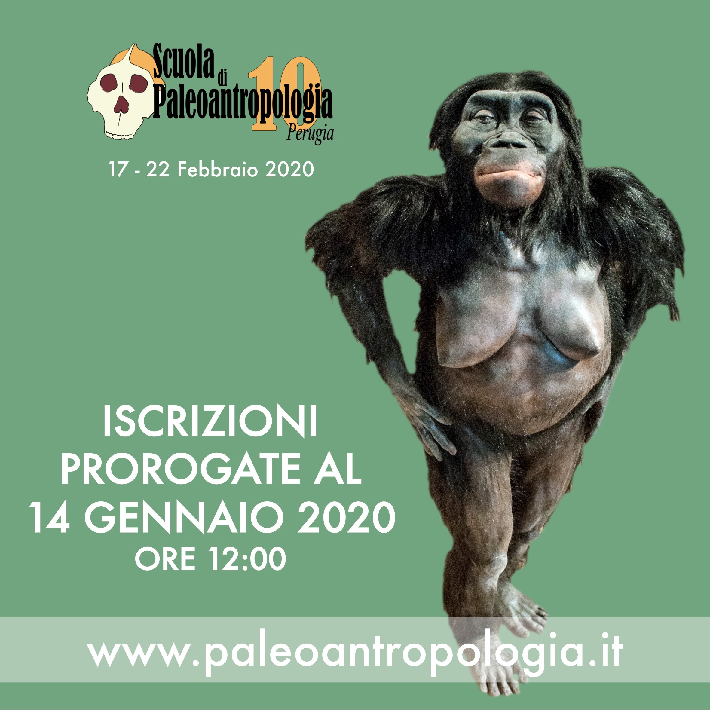 Proroga Scuola di Paleoantropologia