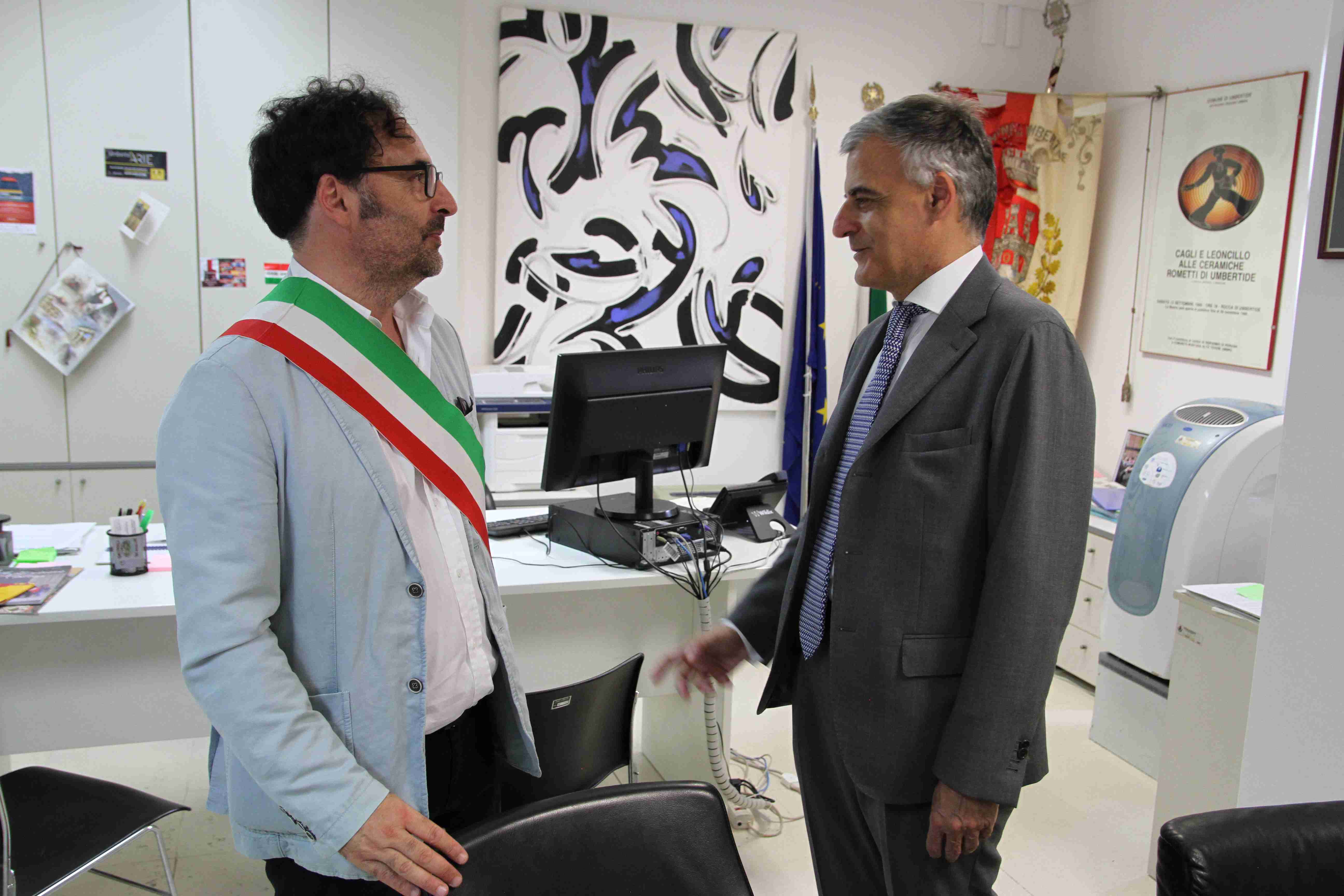 Sindaco Carizia e Prefetto Sgaraglia