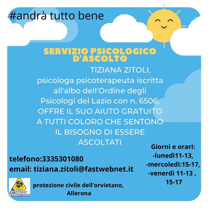 Supporto psicologico Orvieto