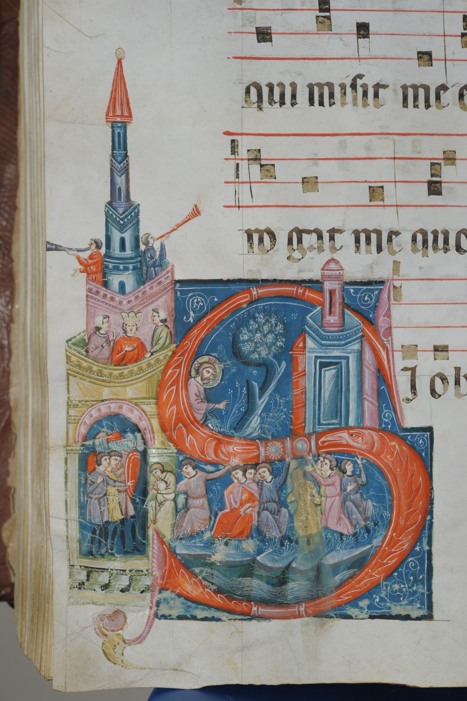 4. Maestro dei Corali di San Pietro Gli ebrei piangono lungo i fiumi di Babilonia Gubbio Archivio di Stato