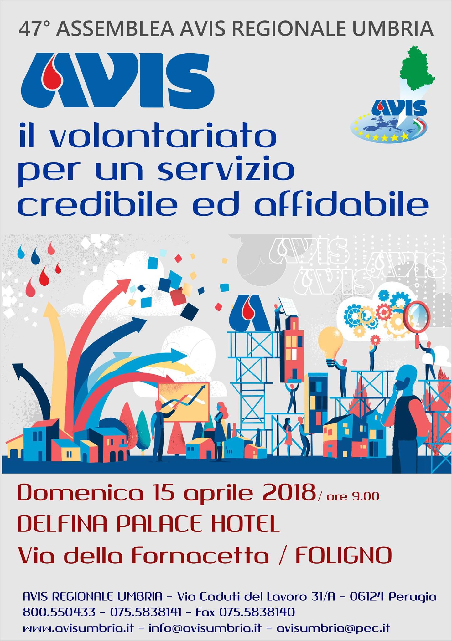 47ª ASSEMBLEA A.V.I.S. REGIONALE UMBRIA FOLIGNO 15 aprile 2018