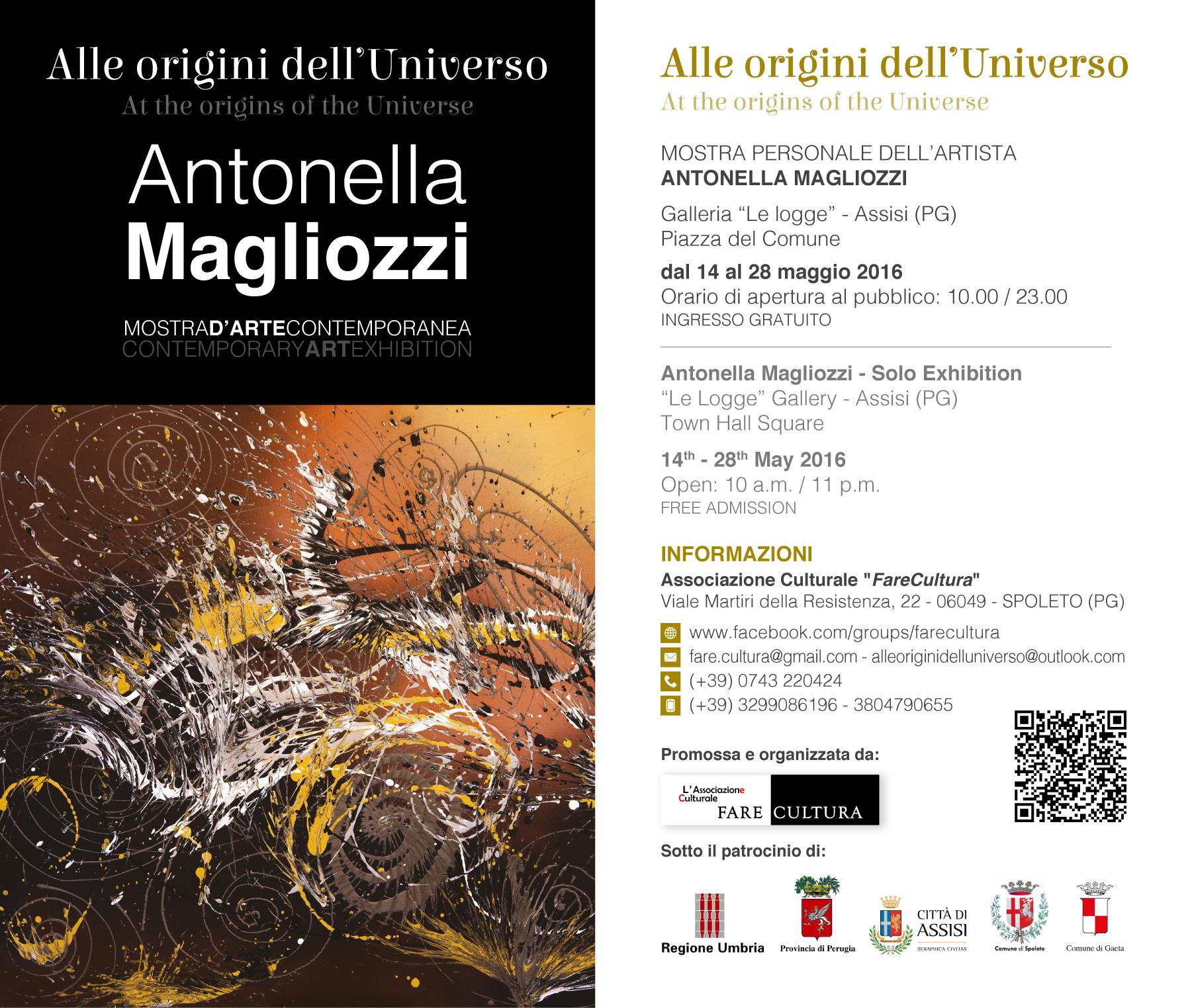 Alle origini dellUniverso Personale di Antonella Magliozzi Assisi Galleria Le Logge maggio 2016