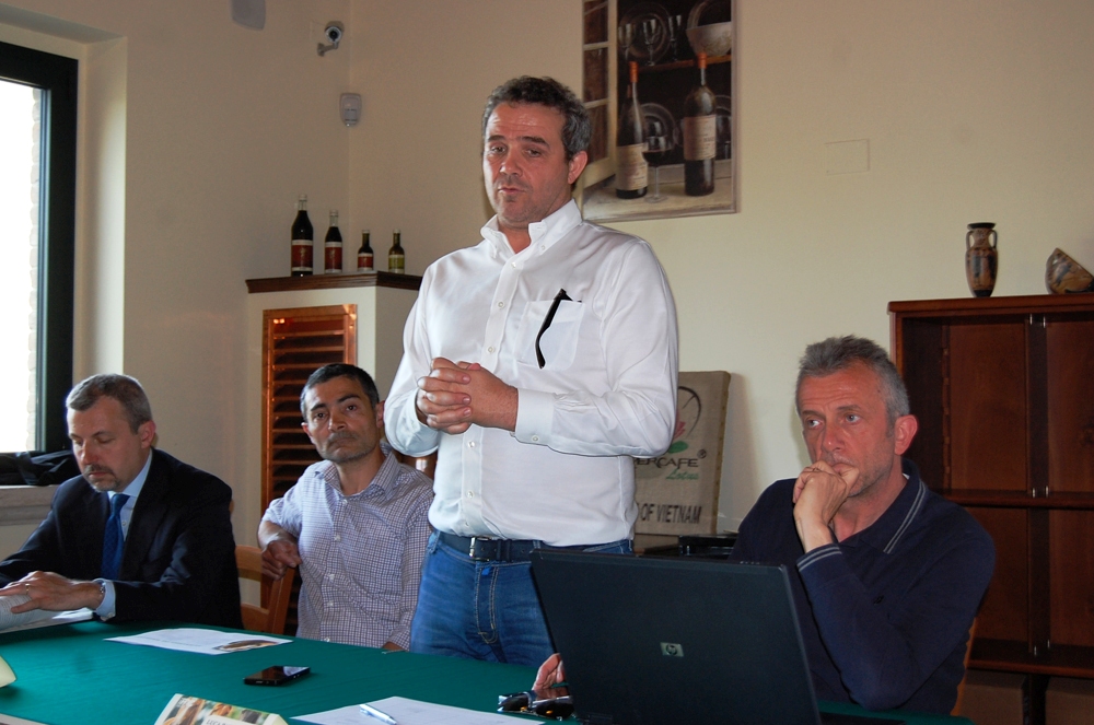 Da sinistra Raffaele Nevi Simone Carboni Marco Caprai Giorgio Leti Acciaro 3