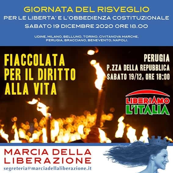 Fiaccolata Perugia Marcia della Liberazione