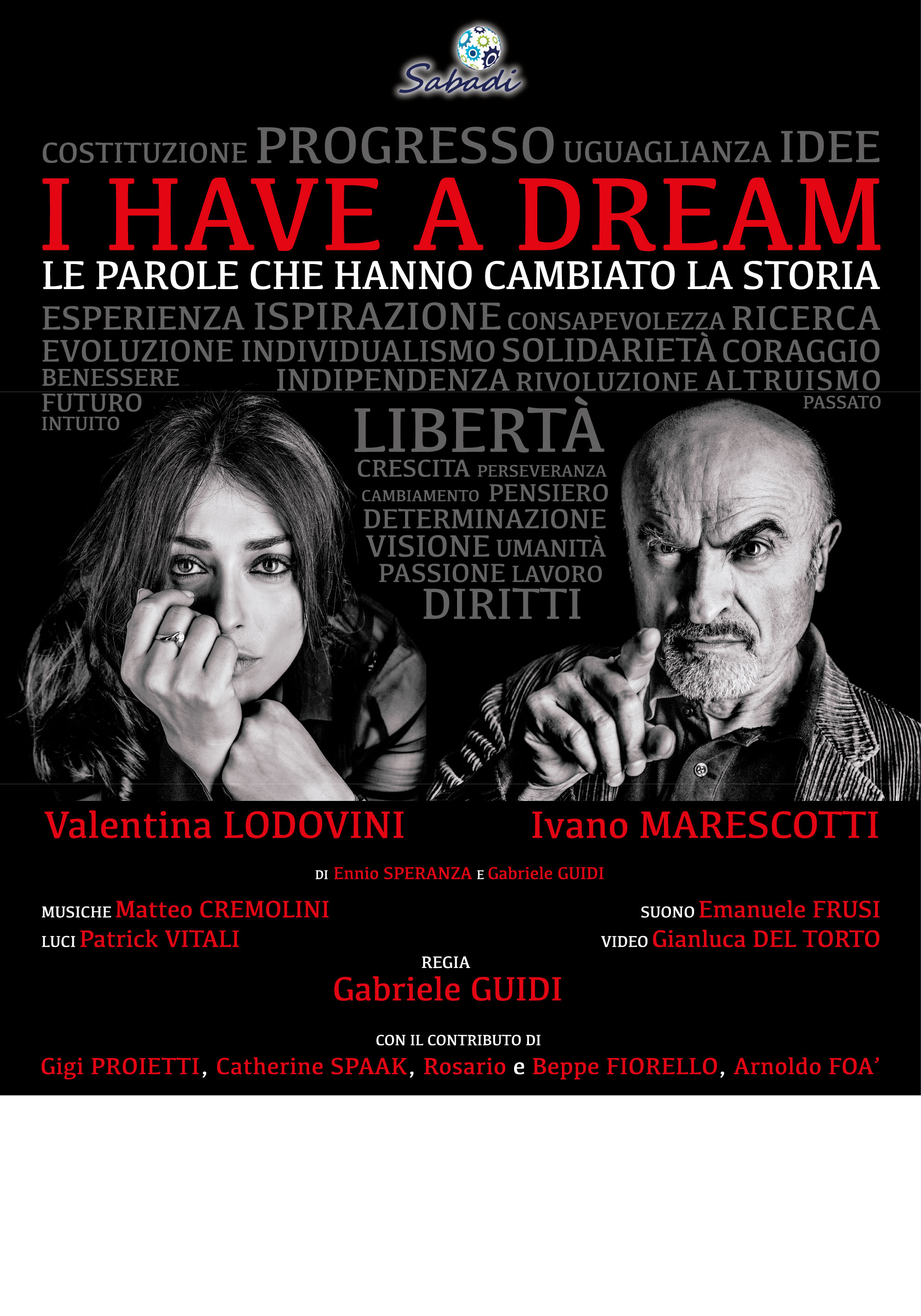 I HAVE A DREAM Manifesto 70x100 nero composto 01