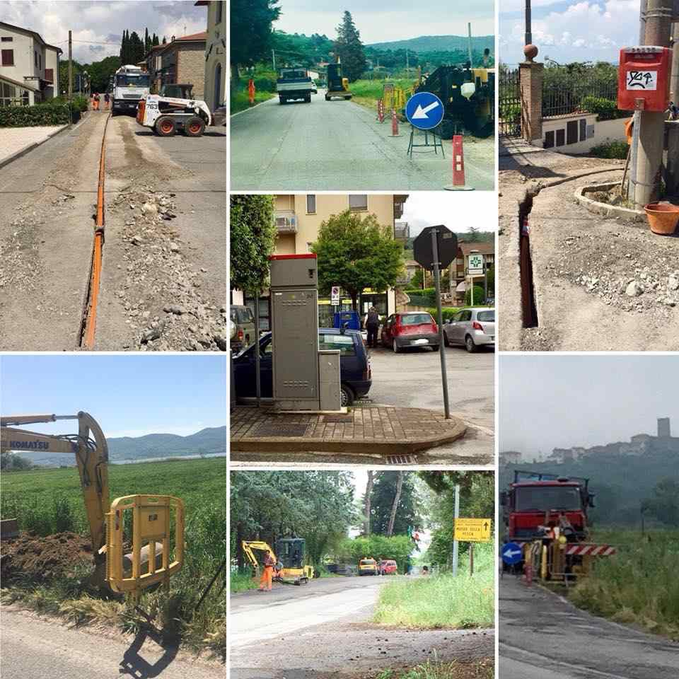 LAVORI FIBRA ottica san Savino