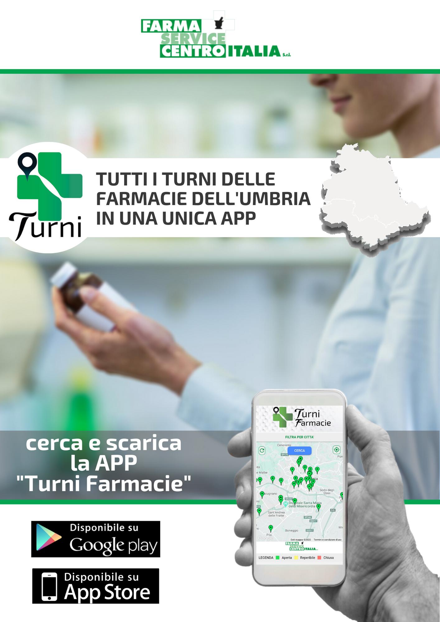 Locandina APP TURNI FARMACIE