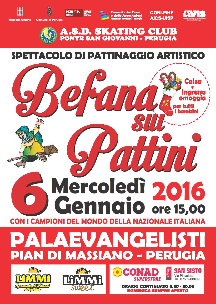 Locandina Befana sui Pattine 2015