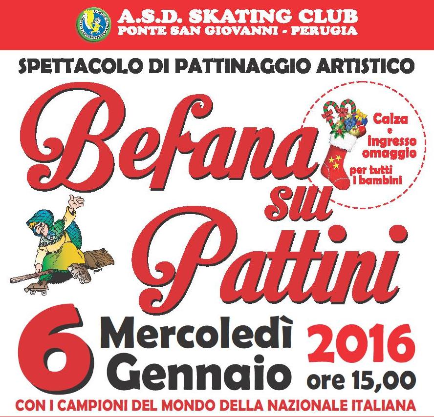 Locandina Befana sui Pattine 2015p