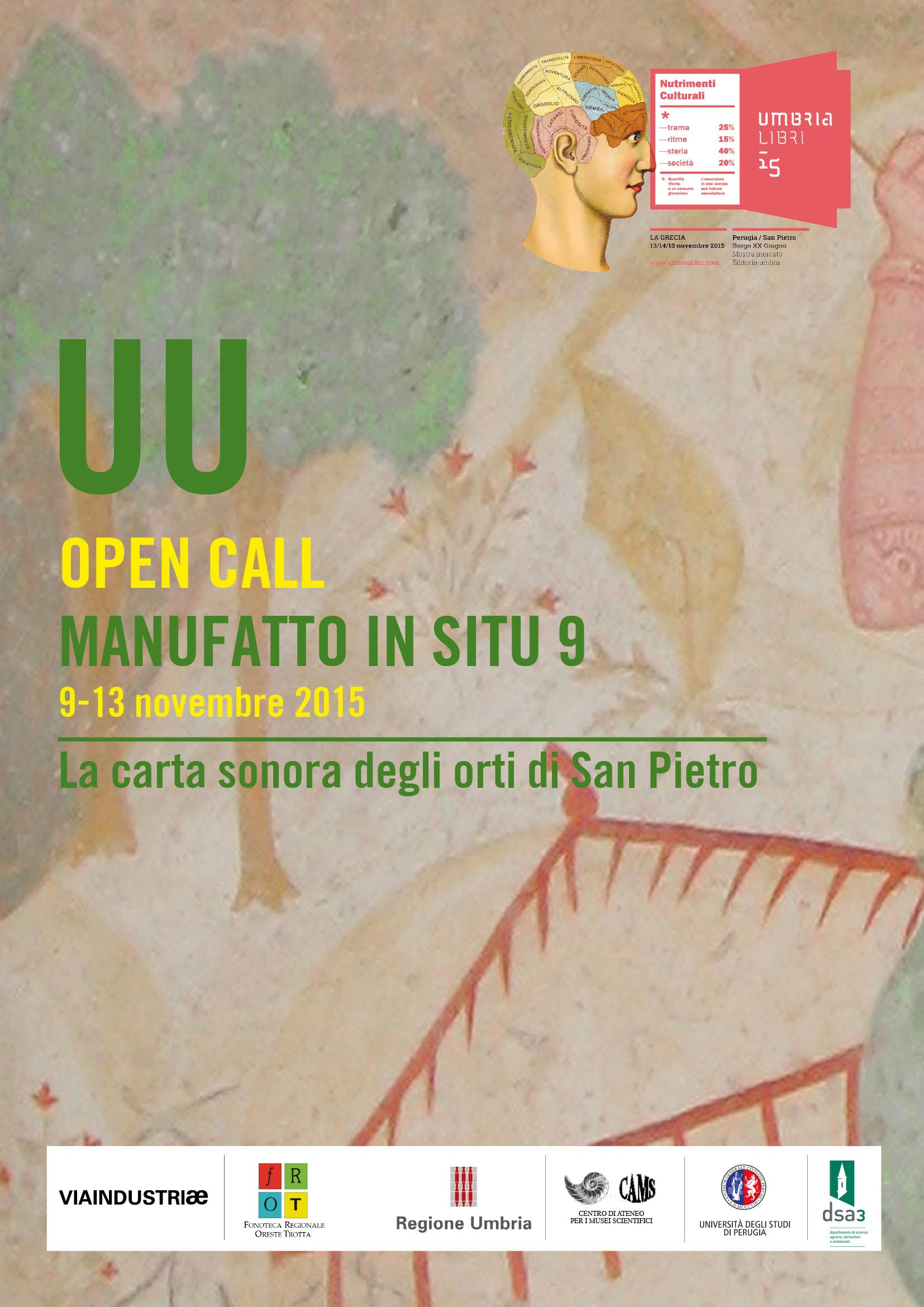 Locandina Manufatto in Situ 9 Carta Sonora Orti San Pietro