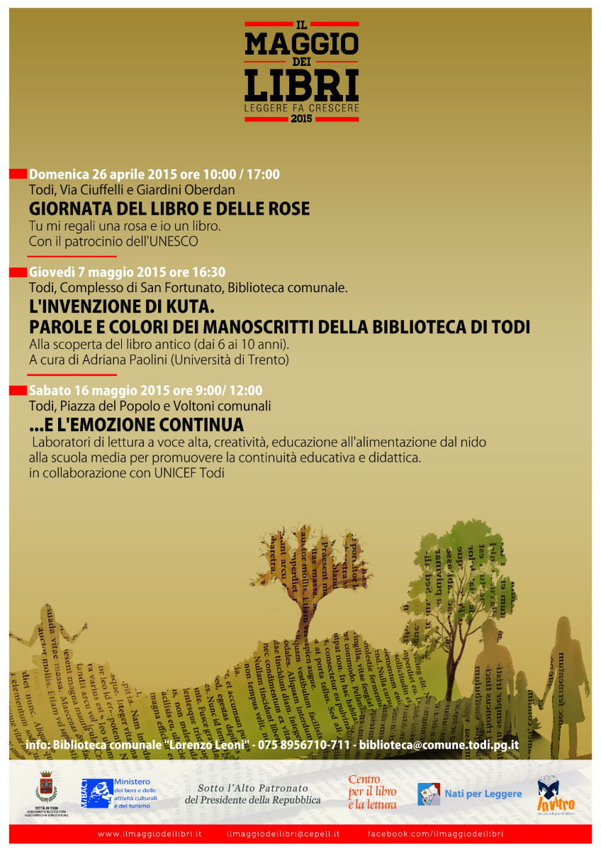 Maggio dei Libri 2015 Todi Programma