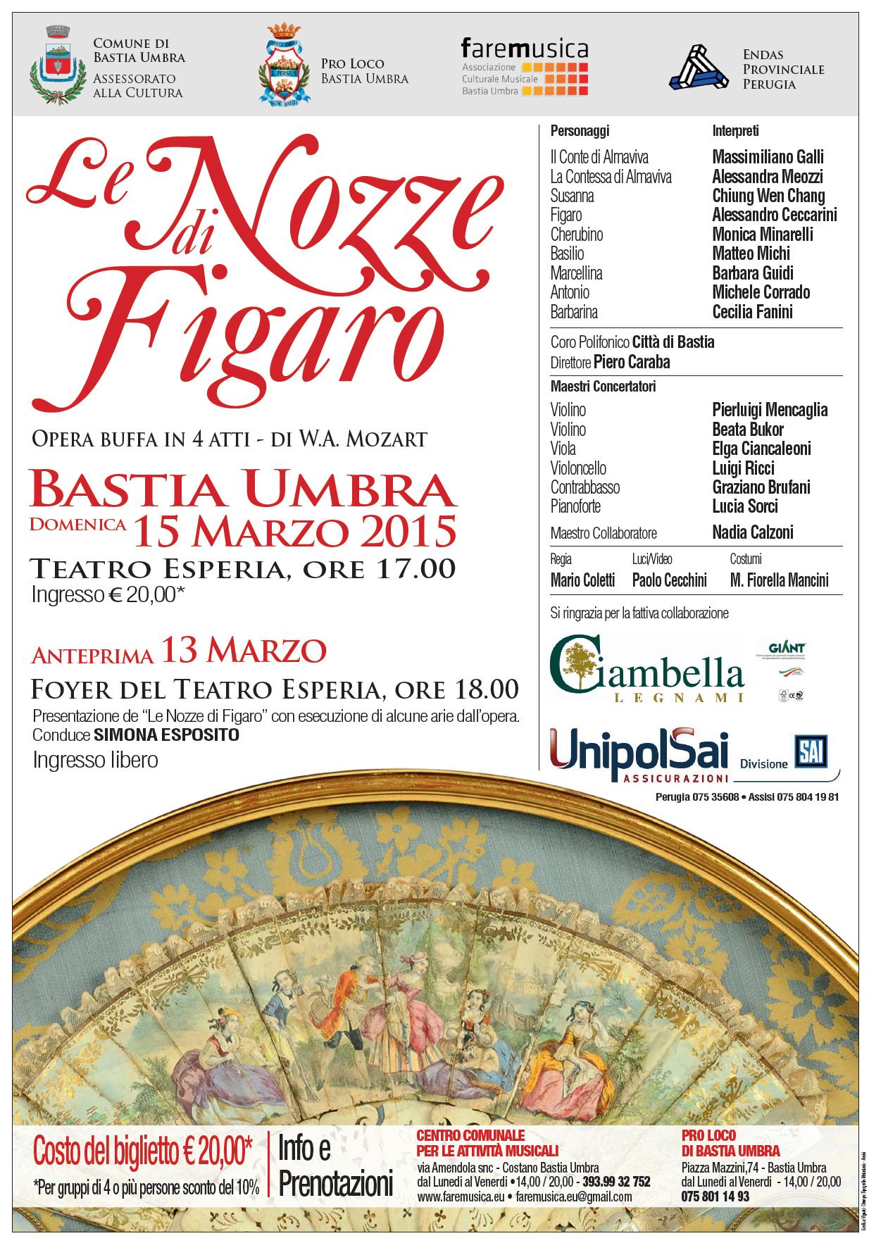 Manifesto Le Nozze di Figaro