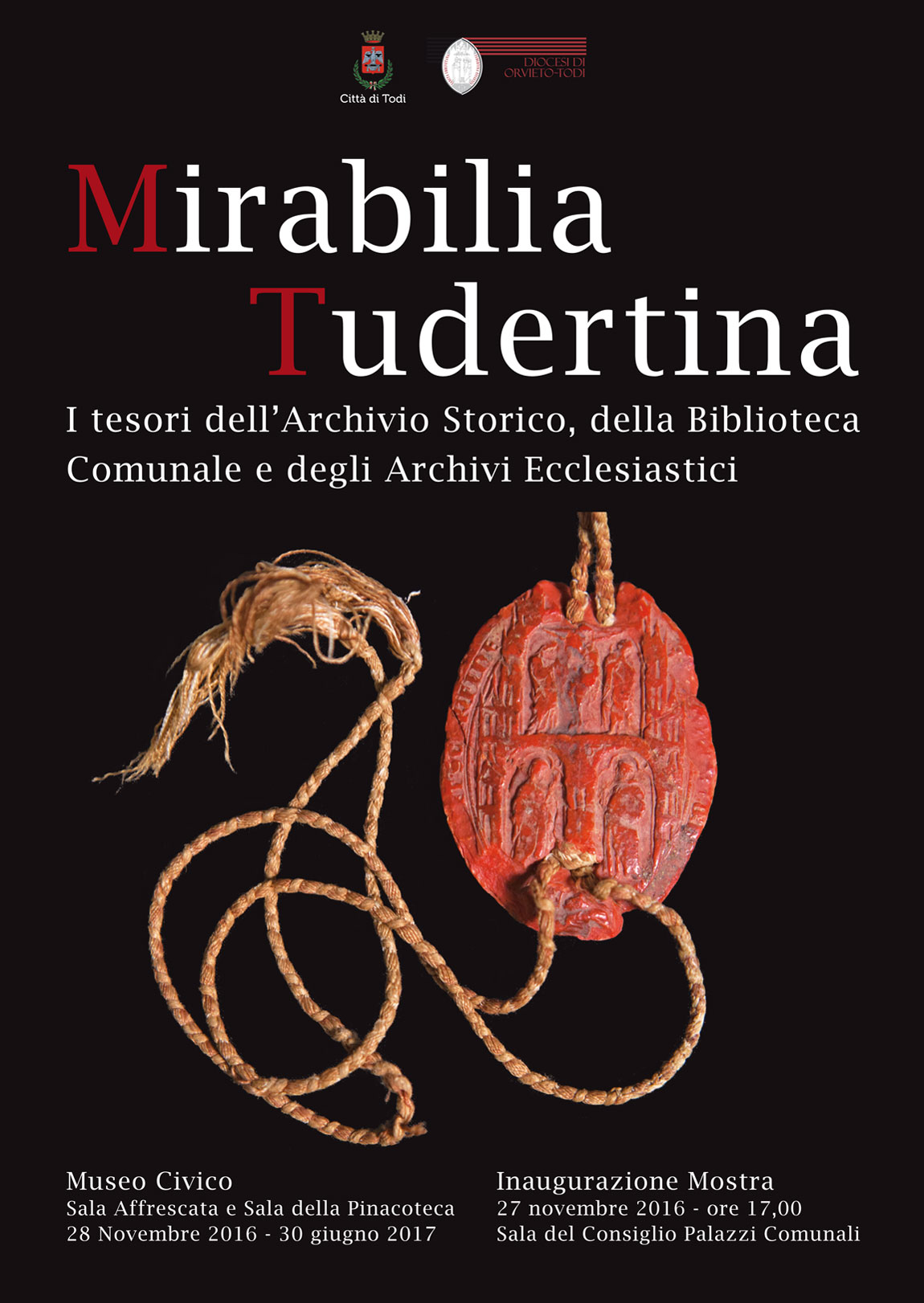 Mostra Mirabilia Tudertina Todi Invito Locandina