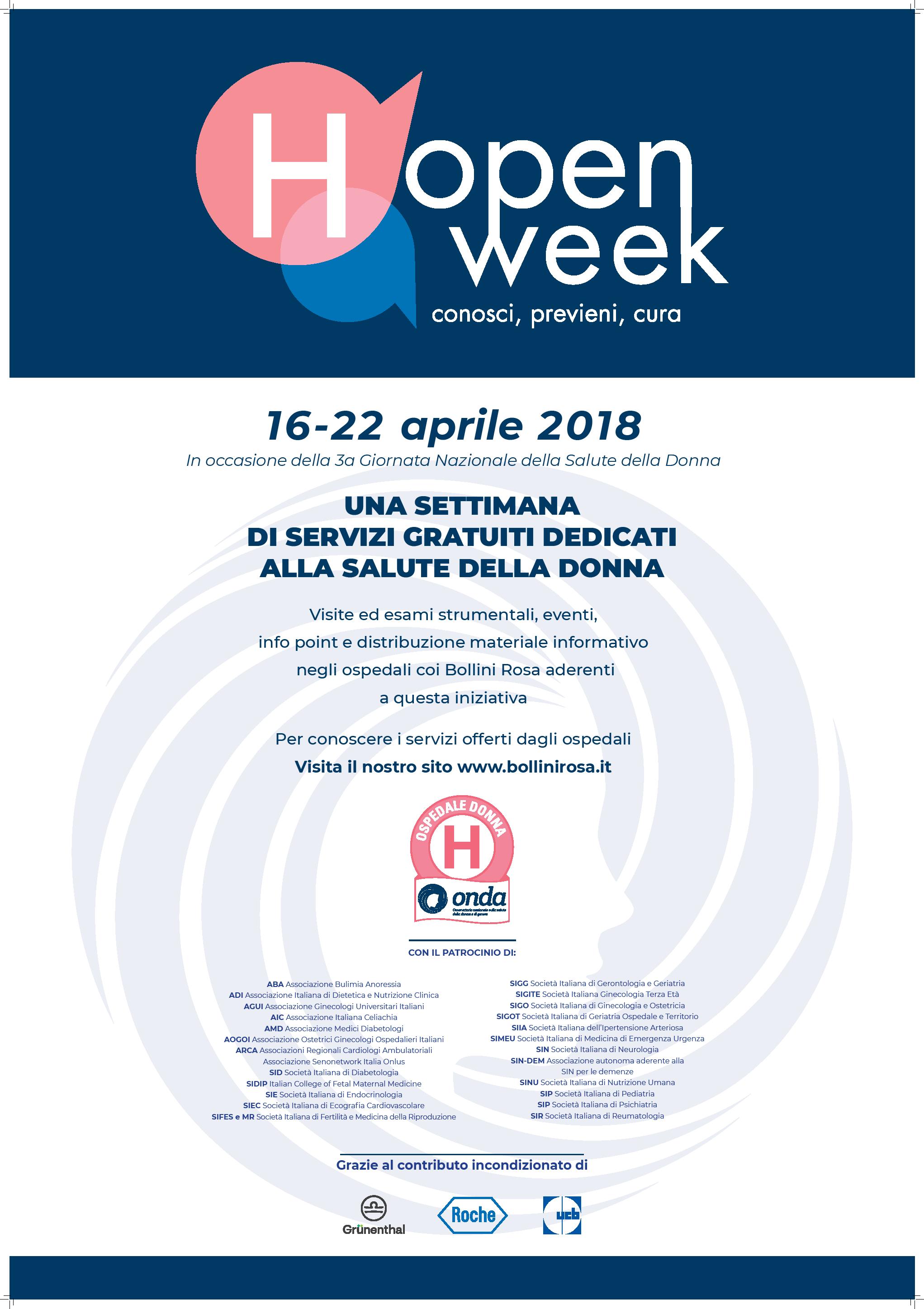 OpenWeekOspedleCittadicastello