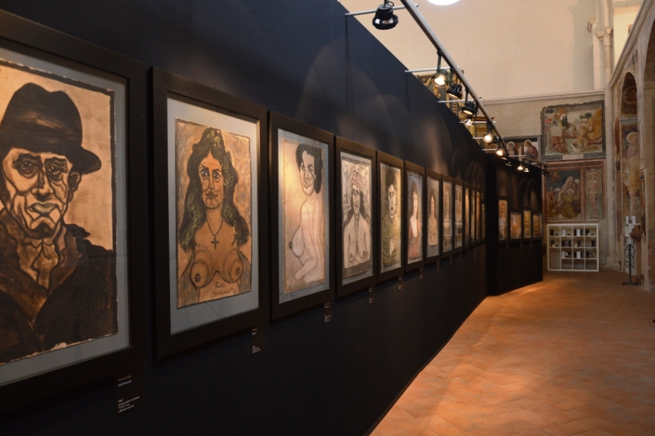 Opere di Ghizzardi in esposizione