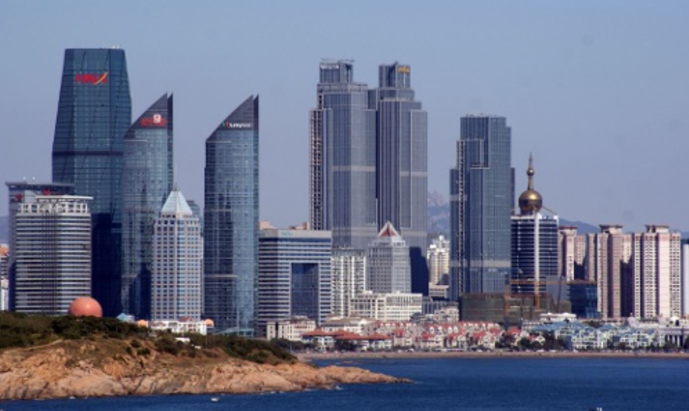 Qingdao situata sulla penisola dello Shandong prospiciente il Mar Giallo