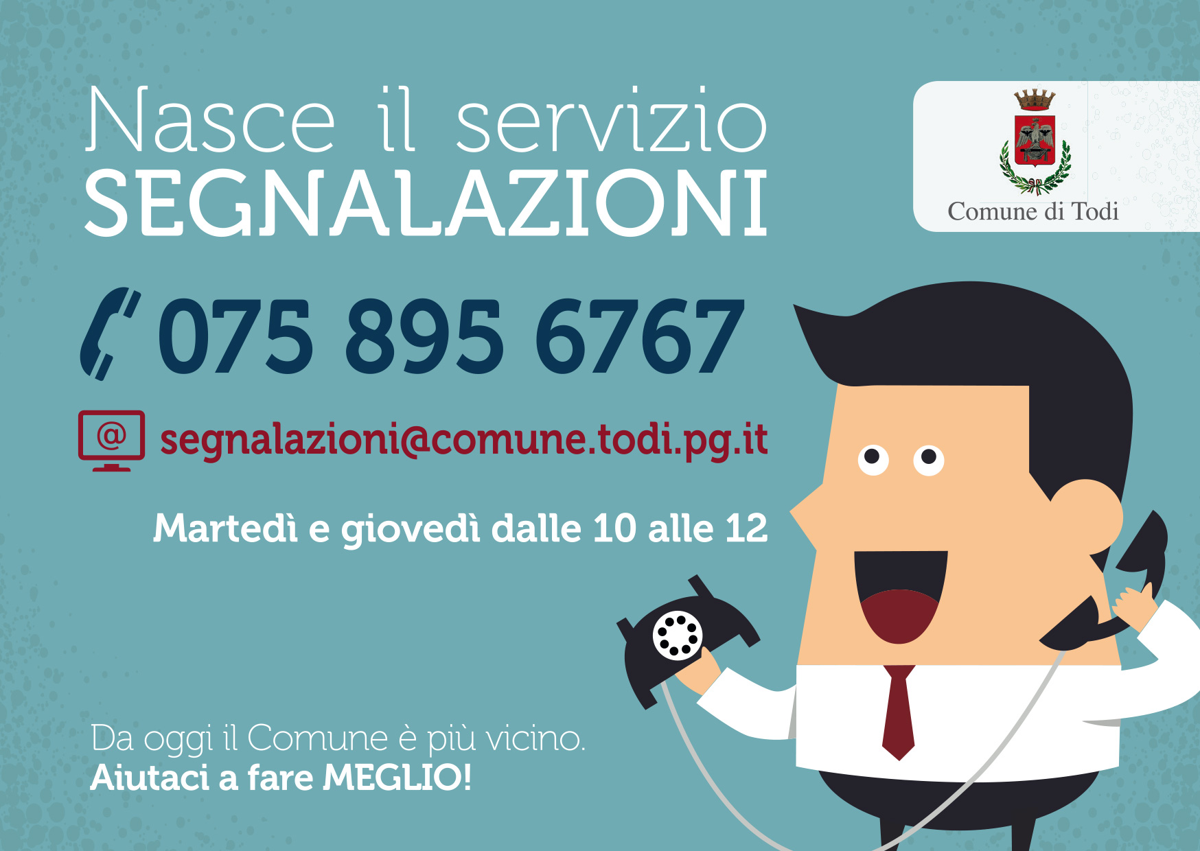 Servizio Segnalazioni Todi fronte