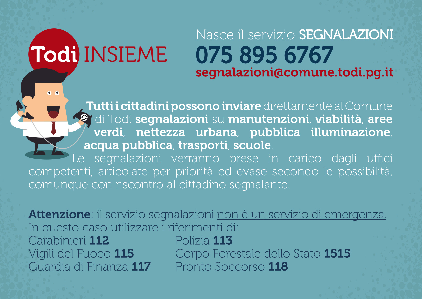 Servizio Segnalazioni Todi retro