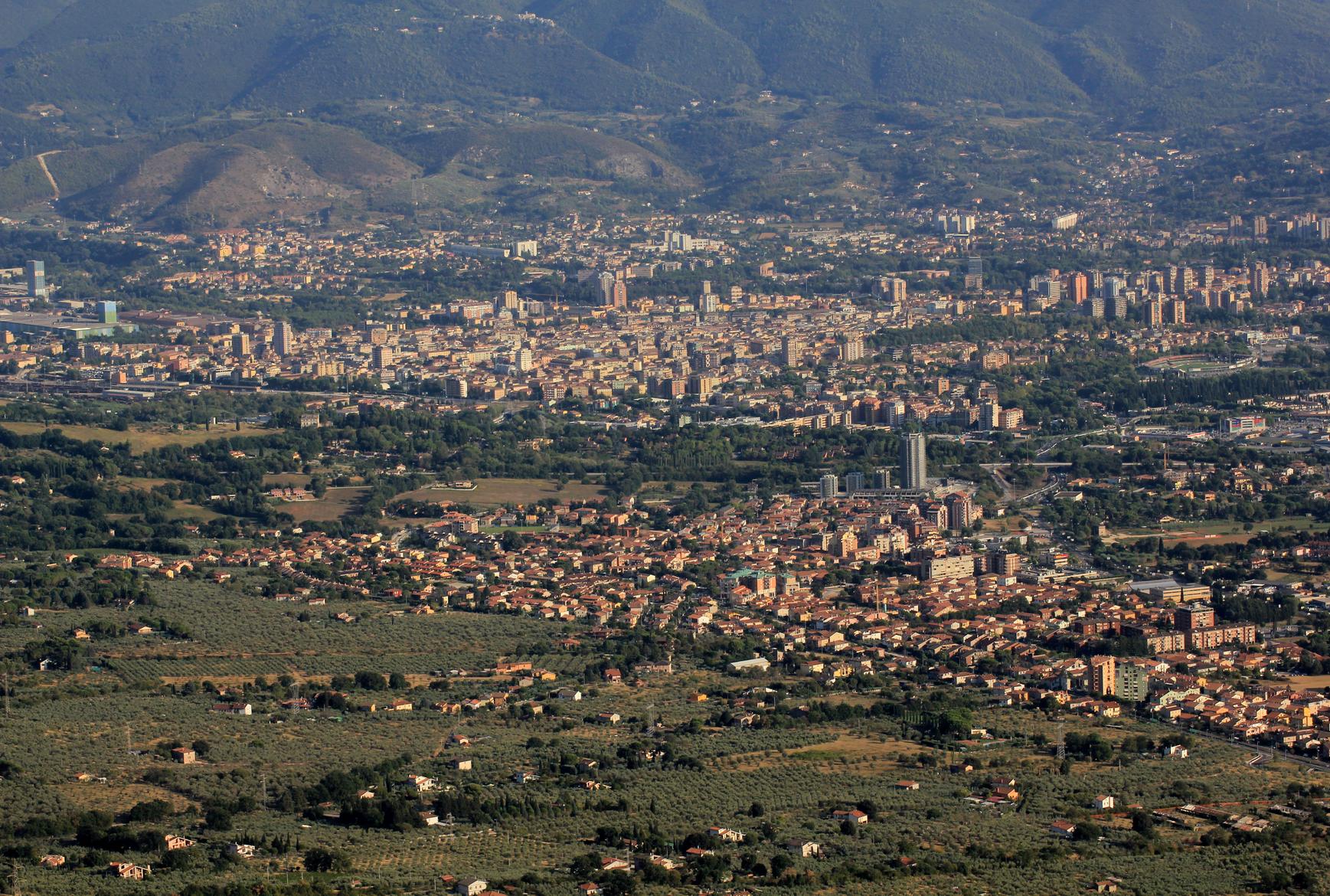 Terni panorama visto da sant erasmo di cesi