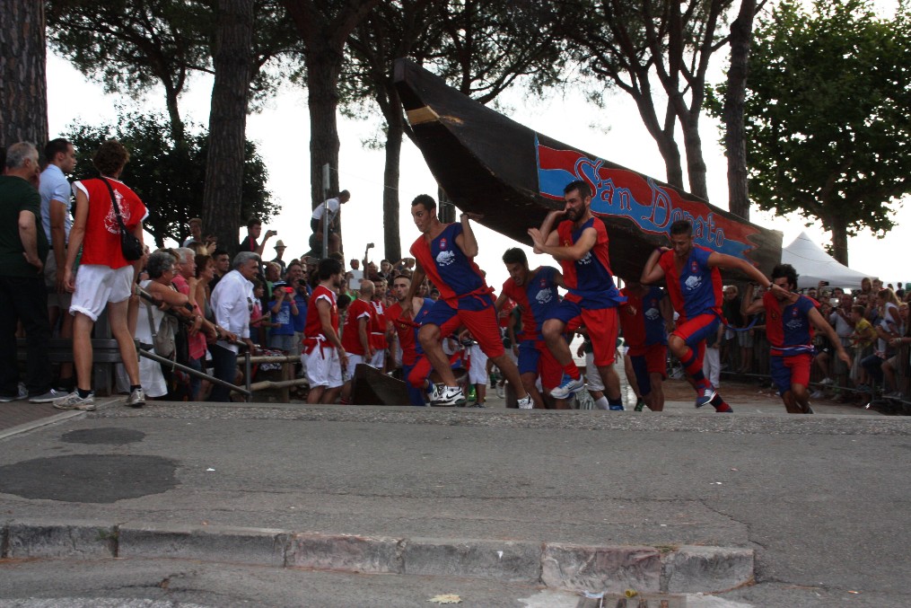 Un momento della gara 1