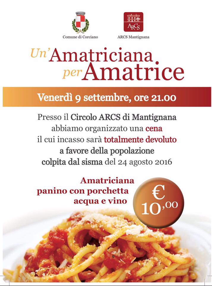 amatriciana per amatrice