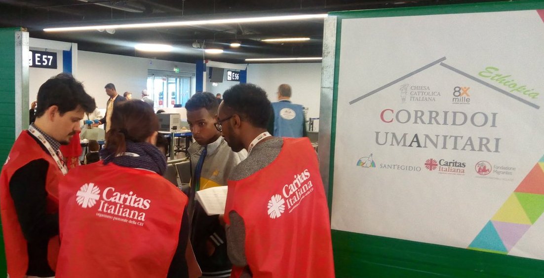 arrivi dalletiopia in febbraio con corridoi umanitari di caritas italiana e comunità santegidio