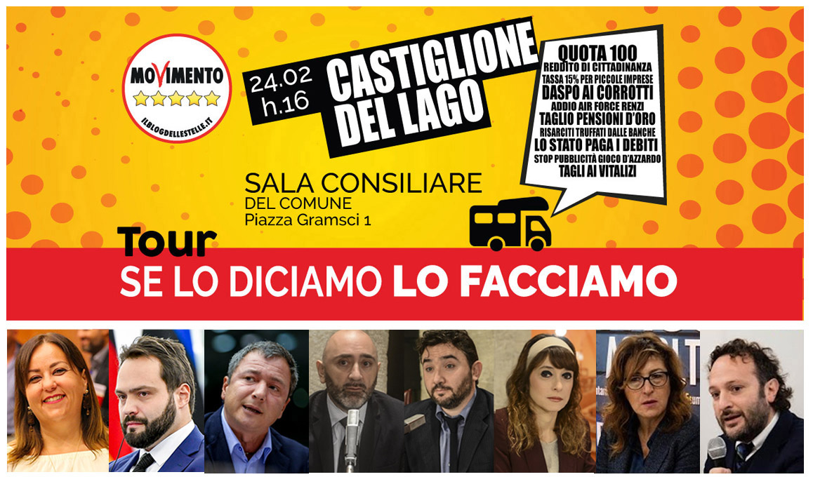 Grafica Se lo diciamo lo facciamo con foto parlamentari